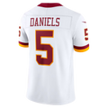harde W.Commanders #5 Jayden Daniels White Vapor F.U.S.E. Stitched Limited Jerseys
