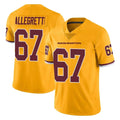 harde W.Commanders #67 Nick Allegretti Player Gold Limited Color Rush Home Game Stitched Jerseys
