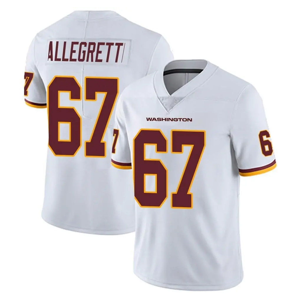 harde W.Commanders #67 Nick Allegretti Player White Limited Vapor Untouchable Home Game Stitched Jerseys