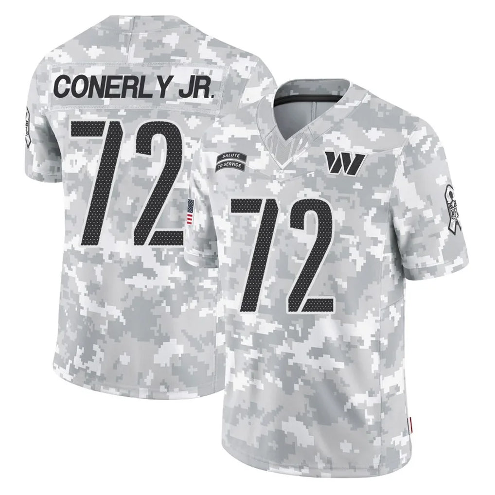 harde W.Commanders #72 Josh Conerly Jr. Player Arctic Camo Limited Salute To Service Home Game Stitched Jerseys