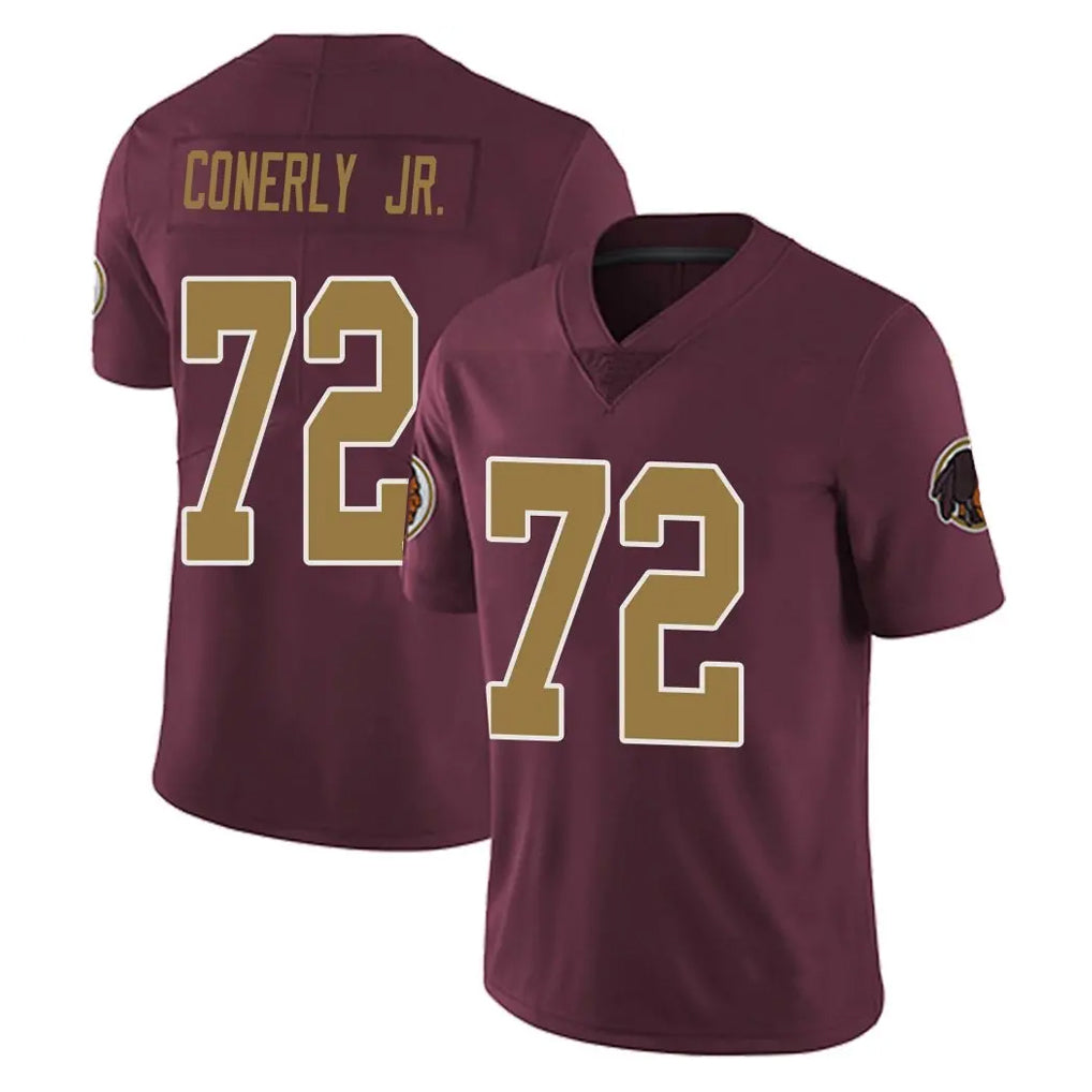harde W.Commanders #72 Josh Conerly Jr. Player Burgundy Alternate Vapor Untouchable Home Game Stitched Jerseys