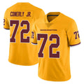 harde W.Commanders #72 Josh Conerly Jr. Player Gold Limited Color Rush Home Game Stitched Jerseys