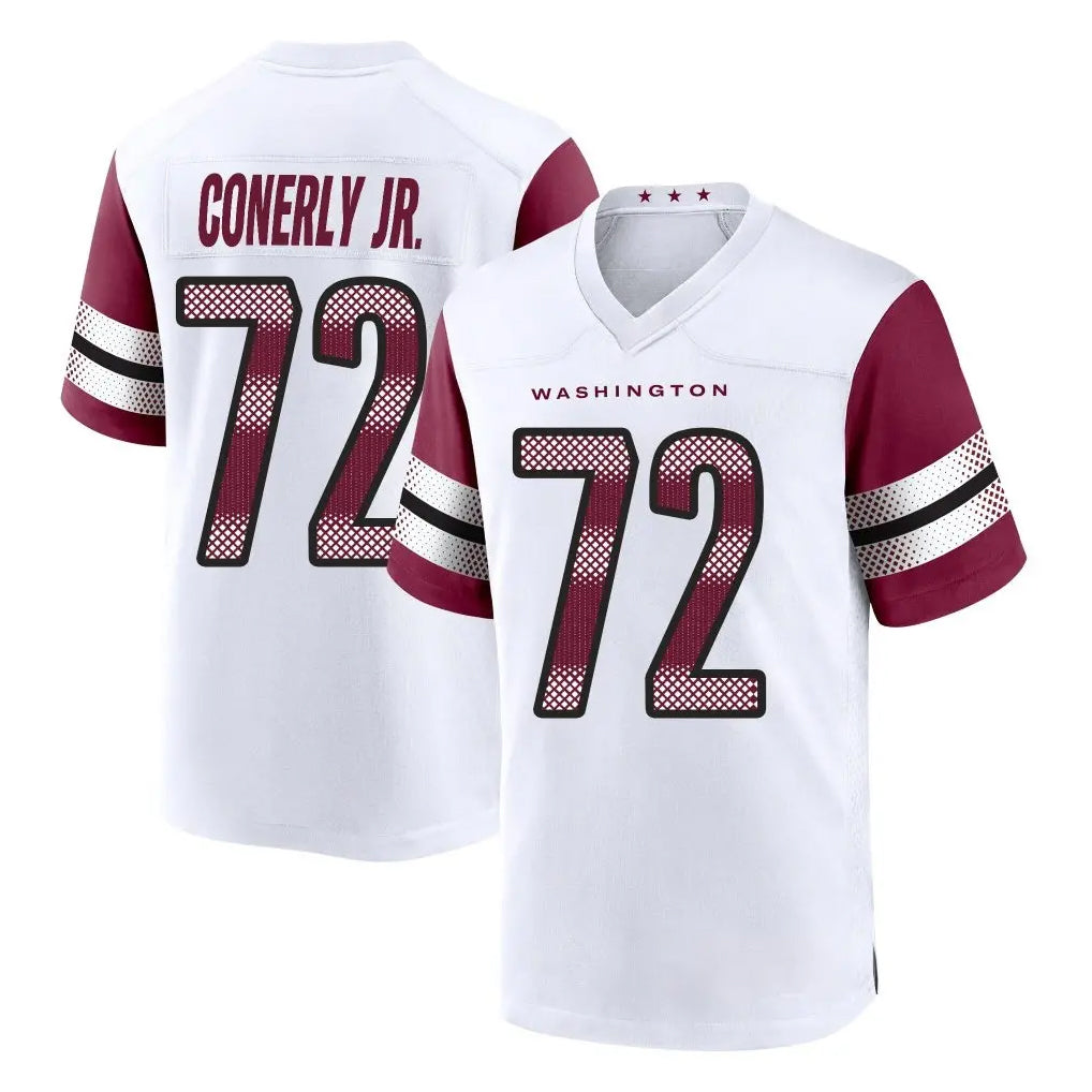harde W.Commanders #72 Josh Conerly Jr. Player White Game Home Stitched Jerseys