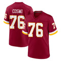 harde W.Commanders #76 Sam Cosmi Player Burgundy Game Home Stitched Jerseys