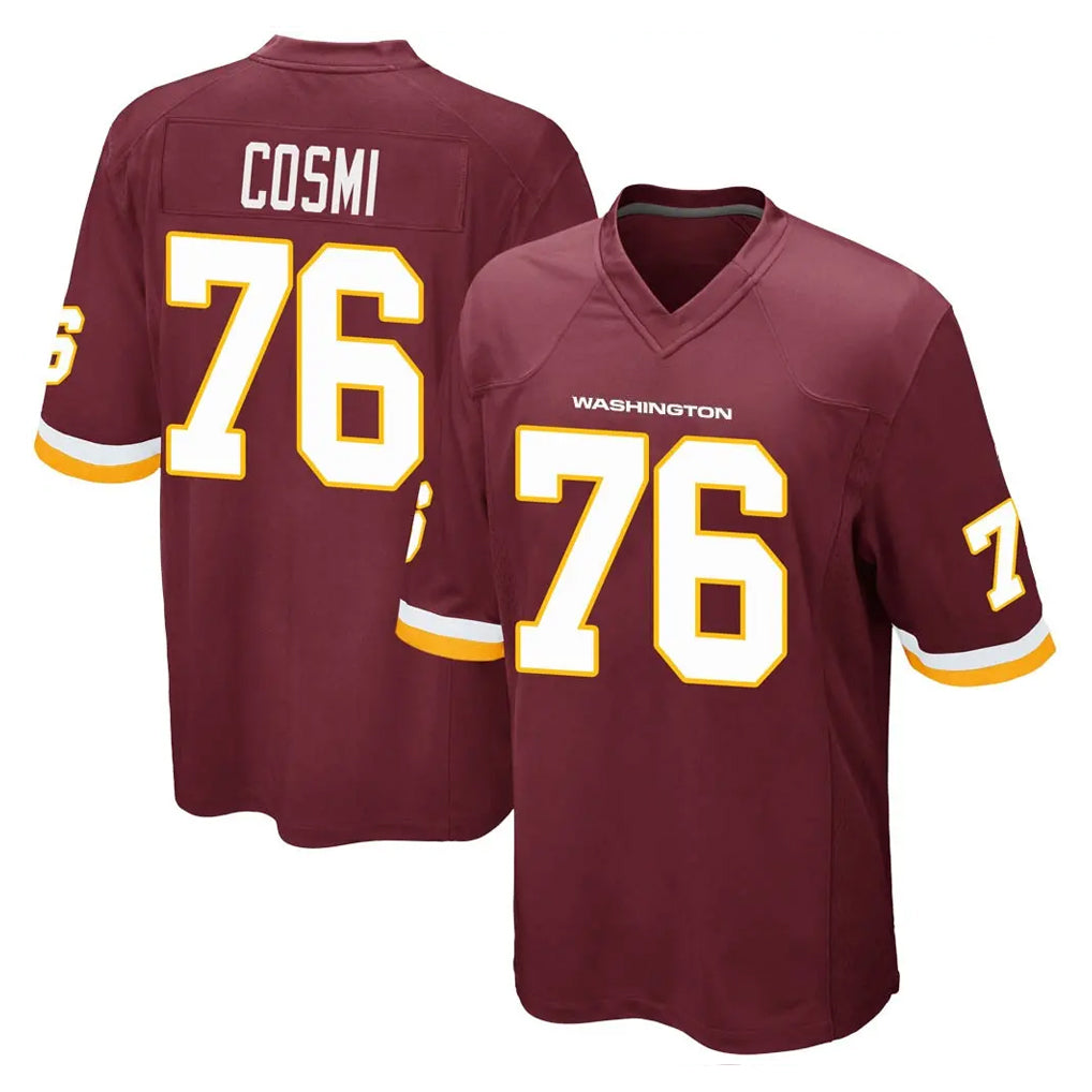 harde W.Commanders #76 Sam Cosmi Player Burgundy Team Color Home Game Stitched Jerseys