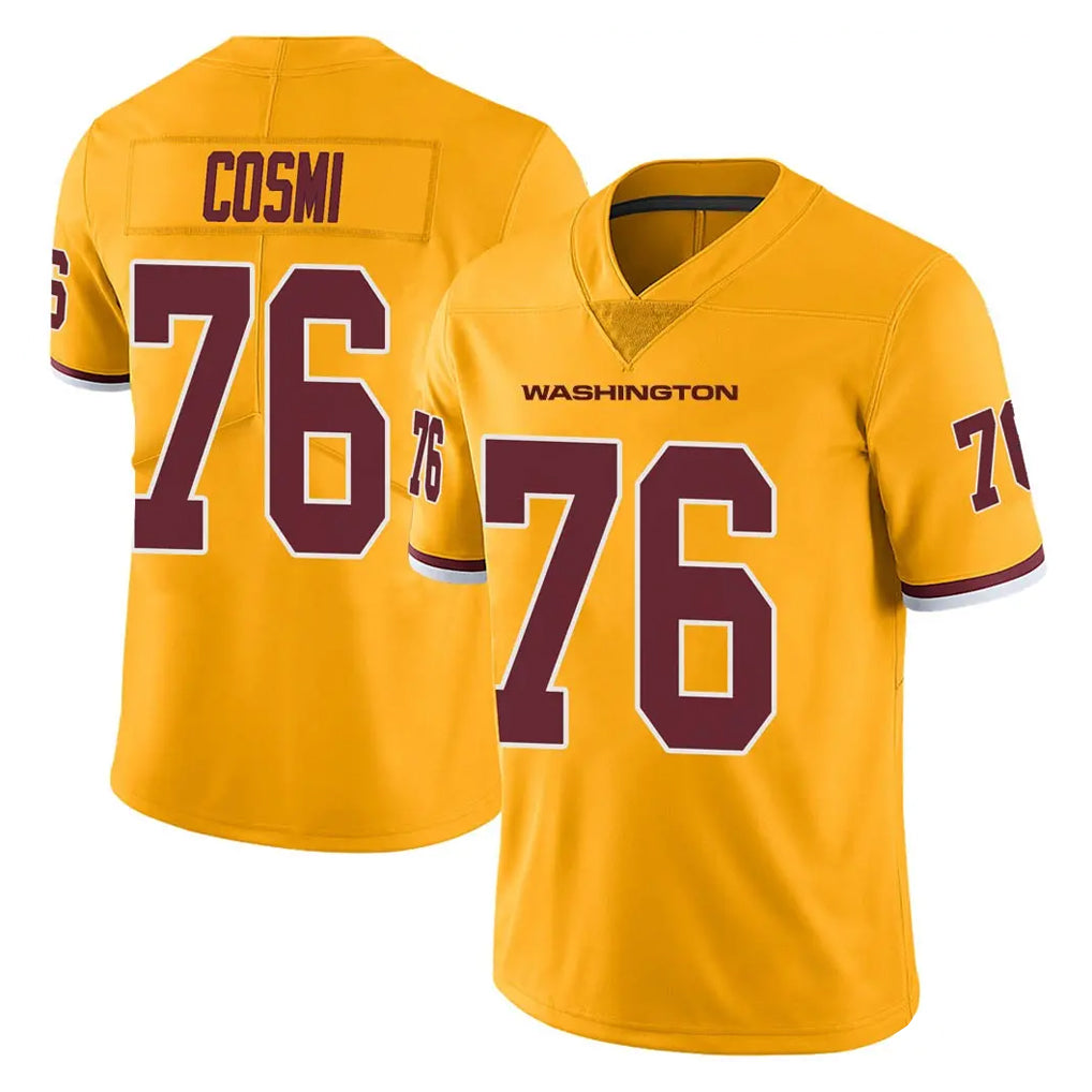 harde W.Commanders #76 Sam Cosmi Player Gold Limited Color Rush Home Game Stitched JerseysW.Commanders #76 Sam Cosmi Player Gold Limited Color Rush Home Game Stitched Jerseys