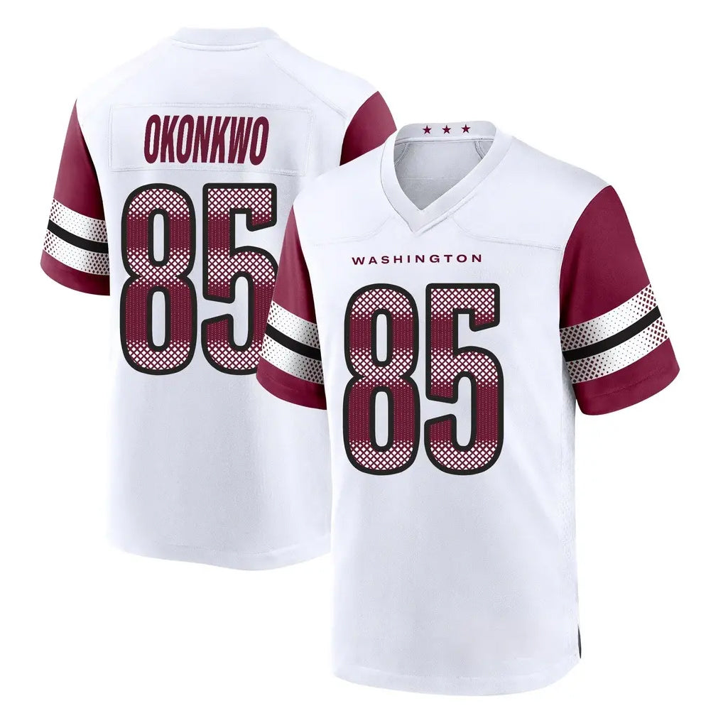 harde W.Commanders #85 Chig Okonkwo Player White Game Home Stitched Jerseys