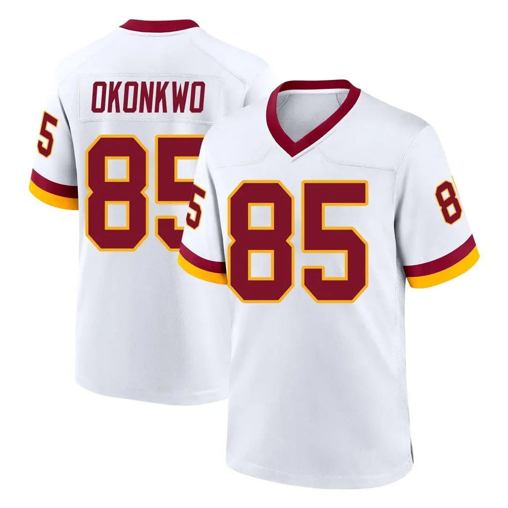 harde W.Commanders #85 Chig Okonkwo Player White Home Game Stitched Jerseys
