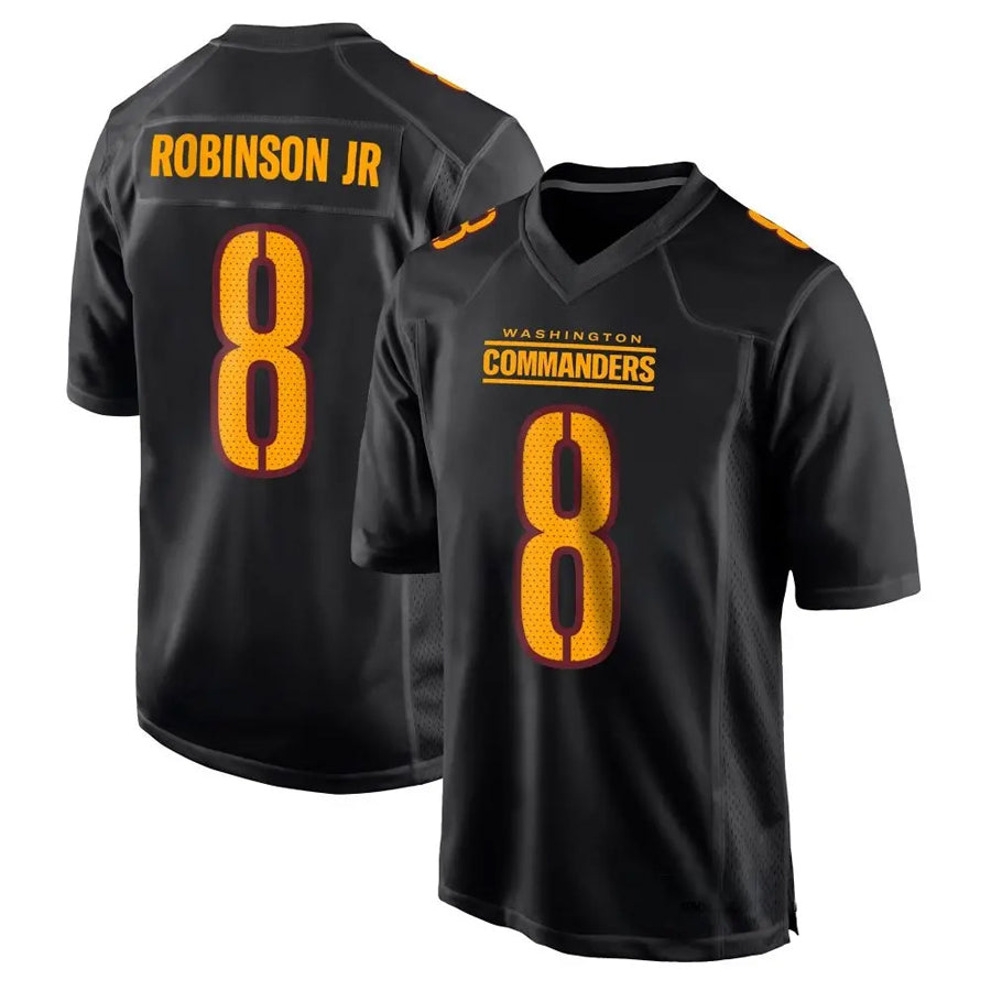 harde W.Commanders #8 Brian Robinson Jr. Player Black Fashion Stitched Jerseys