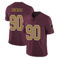 harde W.Commanders #90 Charles Omenihu Player Burgundy Alternate Vapor Untouchable Home Game Stitched Jerseys