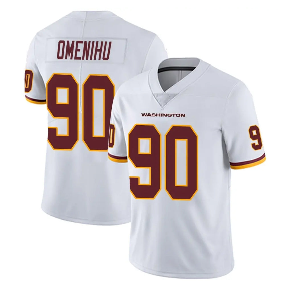 harde W.Commanders #90 Charles Omenihu Player White Limited Vapor Untouchable Home Game Stitched Jerseys