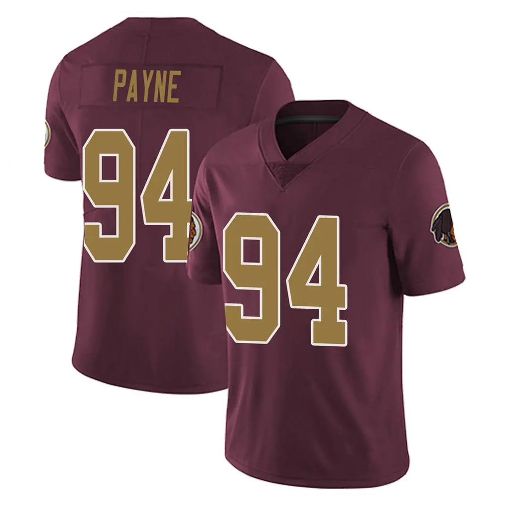 harde W.Commanders #94 Daron Payne Player Burgundy Alternate Vapor Untouchable Home Game Stitched Jerseys