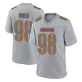 harde W.Commanders #98 Odafe Oweh Player Gray Atmosphere Fashion Home Game Stitched Jerseys