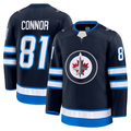 harde W.Jets #81 Kyle Connor Navy Home Premium Jerseys