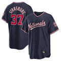 harde W.Nationals #37 Stephen Strasburg Player Navy Replica Stitched Jerseys