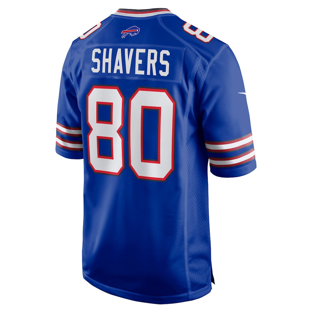 harde B.Bills #80 Tyrell Shavers Royal Team Game Jersey
