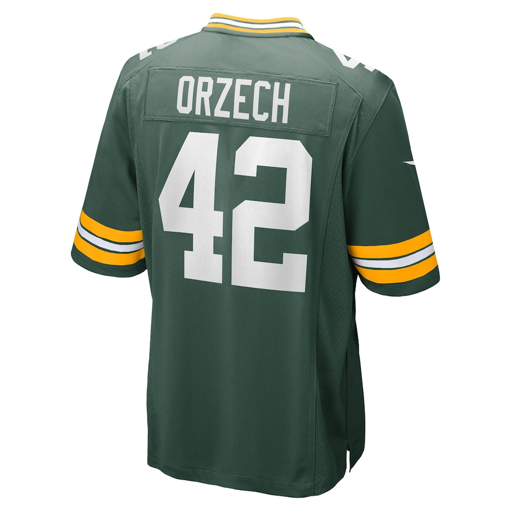 harde GB.Packers #42 Matt Orzech Green Game Jersey