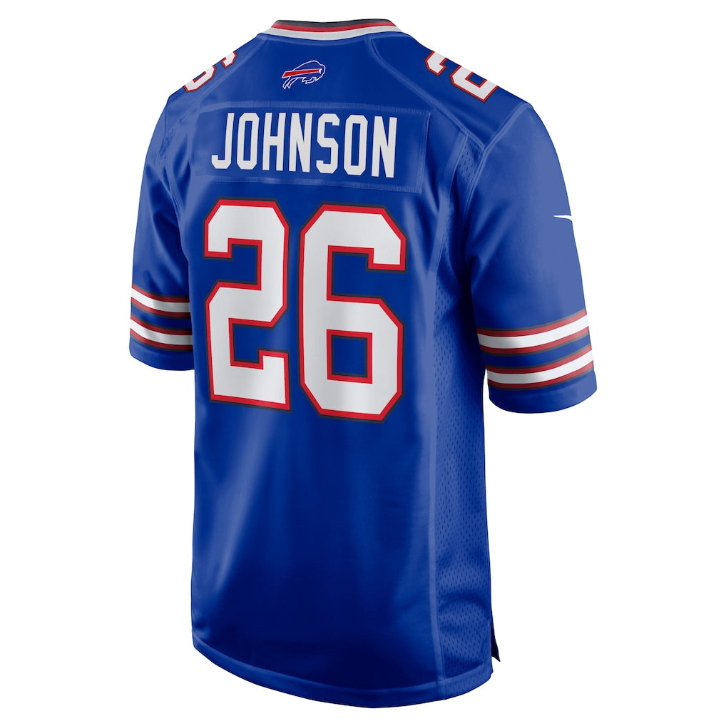 harde B.Bills #26 Ty Johnson Royal Team Game Jersey