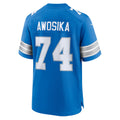 harde D.Lions #74 Kayode Awosika Blue Team Game Jersey