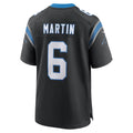 harde C.Panthers #6 Sam Martin Black Team Game Jersey
