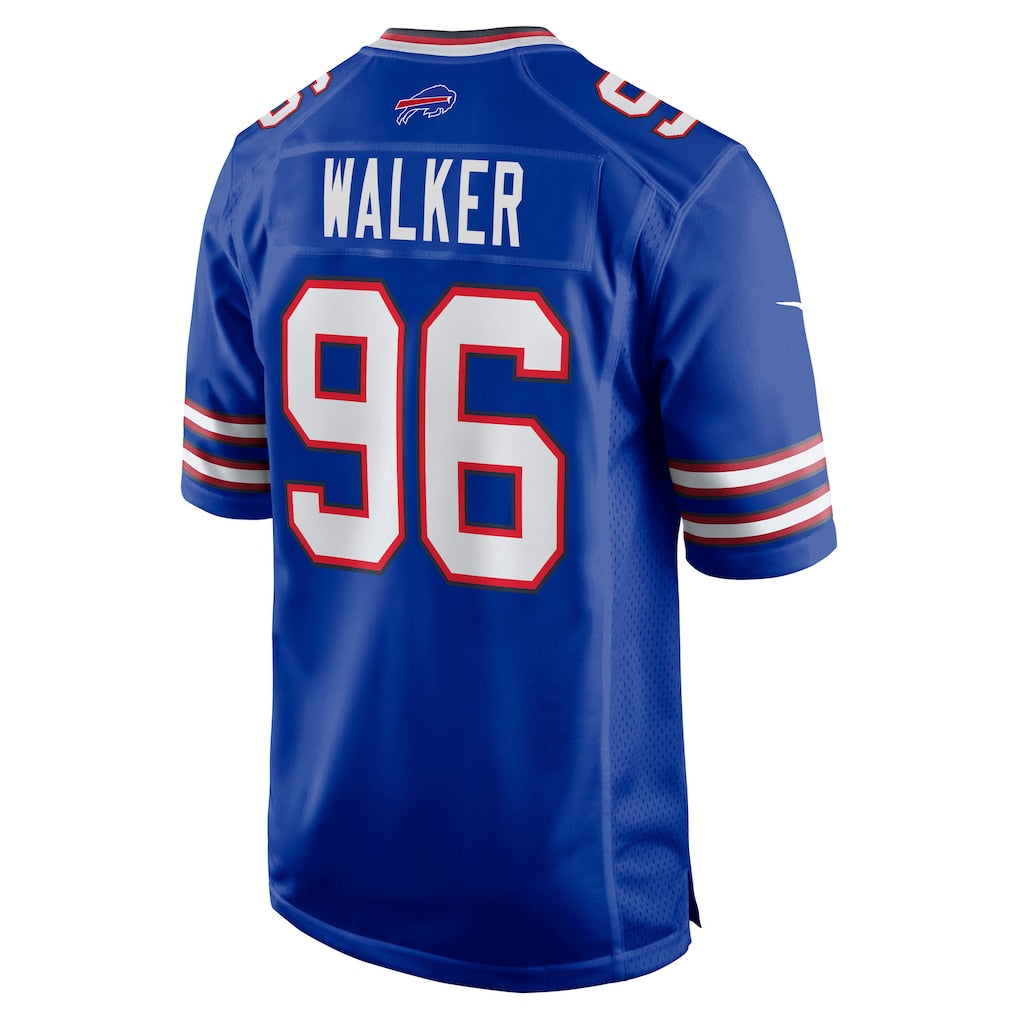 harde B.Bills #96 Deone Walker Royal Team Game Jersey