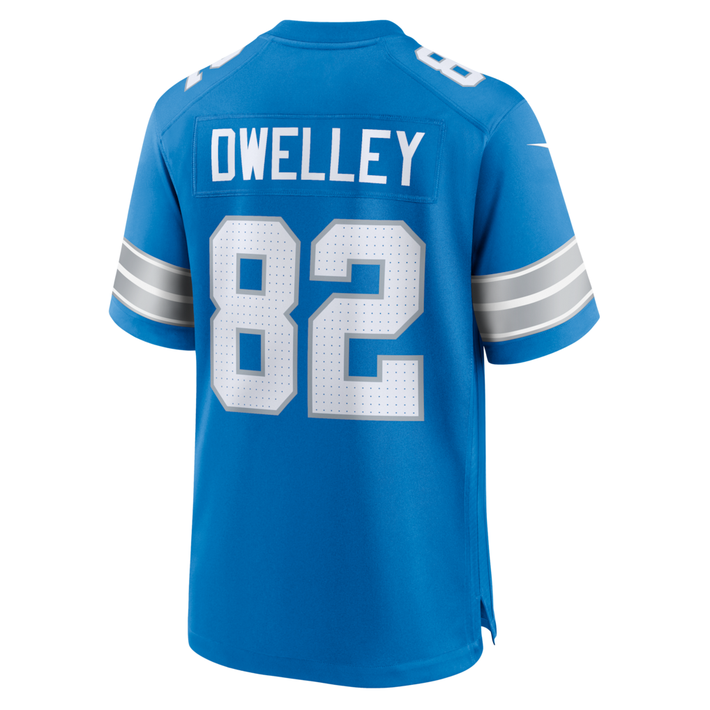 harde D.Lions #82 Ross Dwelley Blue Team Game Jersey