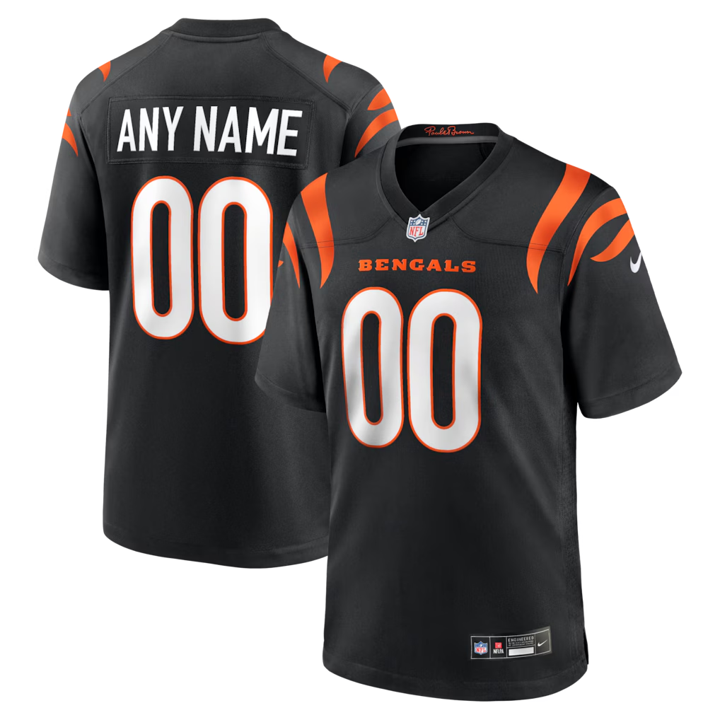 harde Custom C.Bengals Black Game Stitched Jerseys