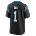 harde C.Panthers #1 Dad Black Game Jersey