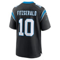 harde C.Panthers #10 Ryan Fitzgerald Black Team Game Jersey