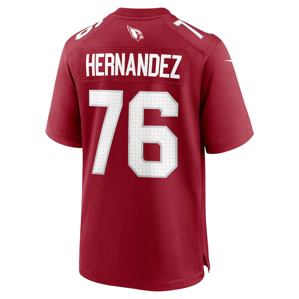 harde A.Cardinals #76 Will Hernandez Cardinal Team Game Jersey