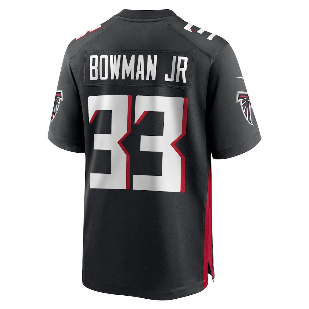 harde A.Falcons #33 Billy Bowman Jr. Black Team Game Jersey