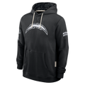 harde LA.Chargers Black 2026 Salute to Service Sideline Dri-FIT Pullover Hoodie Jerseys