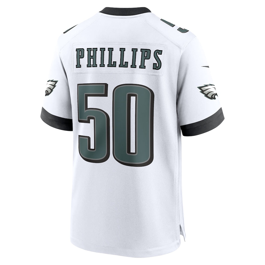 harde P.Eagles #50 Jaelan Phillips White Game Jersey