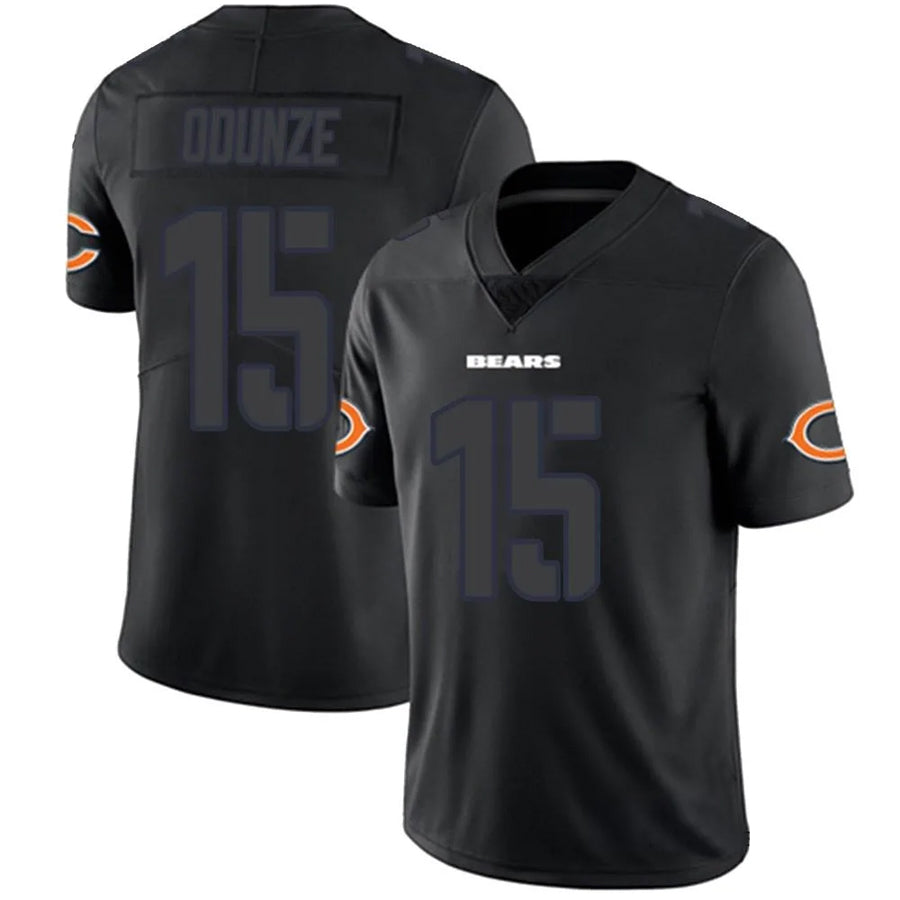 harde C.Bears #15 Rome Odunze Player Legend Limited Black Game Stitched Jerseys