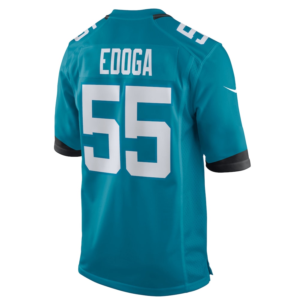 harde J.Jaguars #55 Chuma Edoga Teal Team Game Jersey