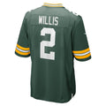 harde GB.Packers #2 Malik Willis Green Game Jersey