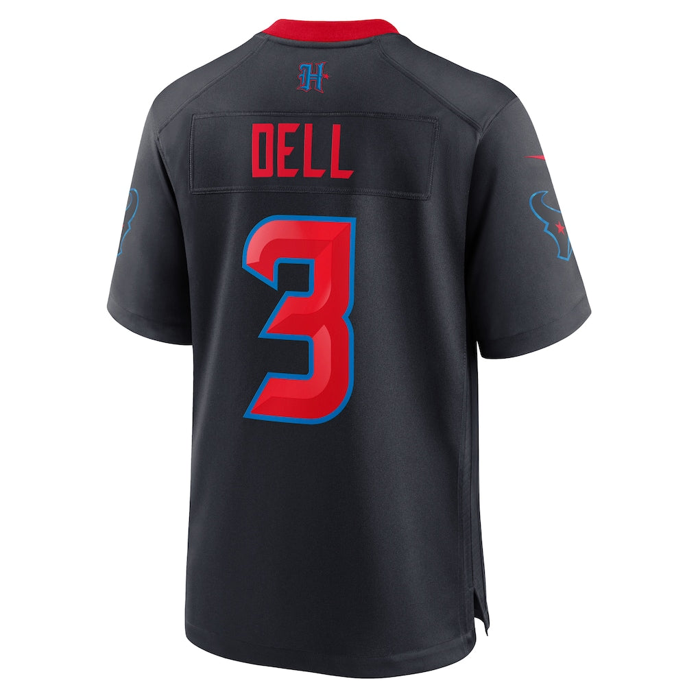 harde H.Texans #3 Tank Dell Navy 2nd Alternate Game Jersey