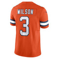 harde D.Broncos #3 Russell Wilson Orange Vapor F.U.S.E. Limited Jersey