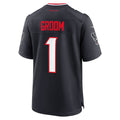 harde H.Texans #1 Groom Navy Game Jersey