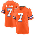 harde D.Broncos #7 John Elway Player Orange Throwback Game Stitched Jerseys