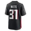 harde A.Falcons #31 Xavier Watts Black Team Game Jersey