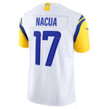 harde LA.Rams #17 Puka Nacua White Vapor F.U.S.E. Limited Jersey